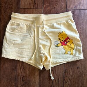 Disney Yellow Winnie the Pooh Pajama Shorts